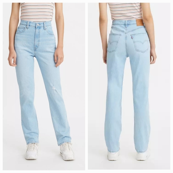 Levi's 70s High Slim Straight Marin Hits - Light Wash size 27 - Picture 1 of 14
